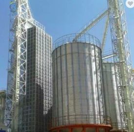 Steel Galvanized Grain Silo For Rice Corn Customization Design Available