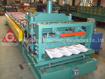 Cold Rolling Glazed Tile Roll Forming Machine / Roofing Sheet Manufacturing Machine