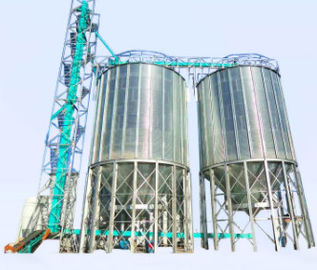 10.05t Galvanized Spiral Steel Silo With Grain Storage System Industrial